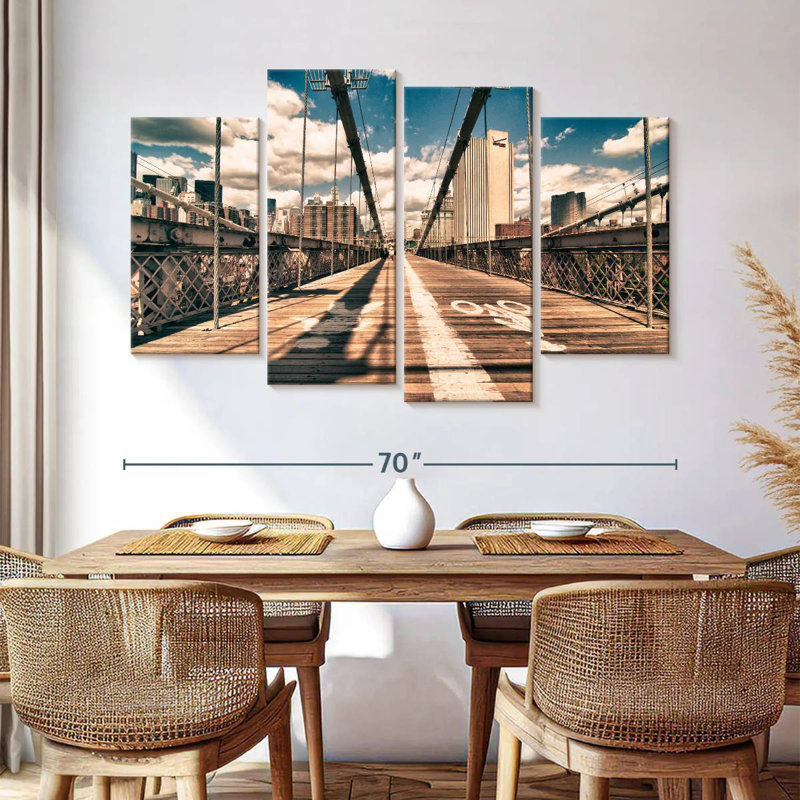 Lilie On The Brooklyn Bridge, 42" H x 68" W