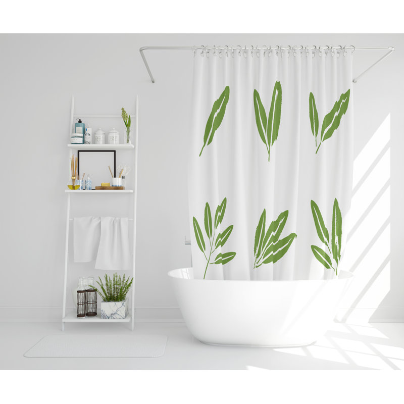Edgware Polyester Shower Curtain Set, 168cm H x 168cm W