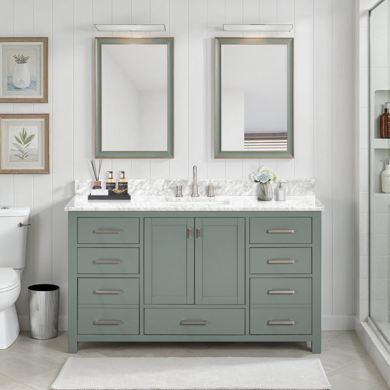 Modero 60'' W Single Bathroom Vanity Base, White