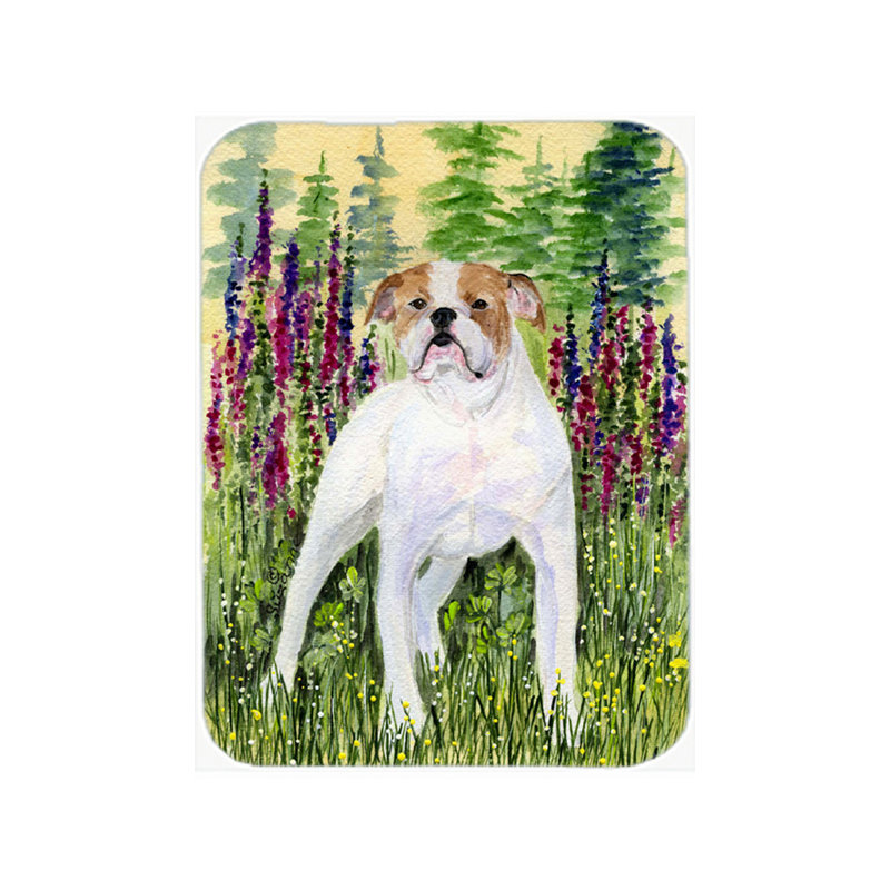 Planche à découper en verre English Bulldog