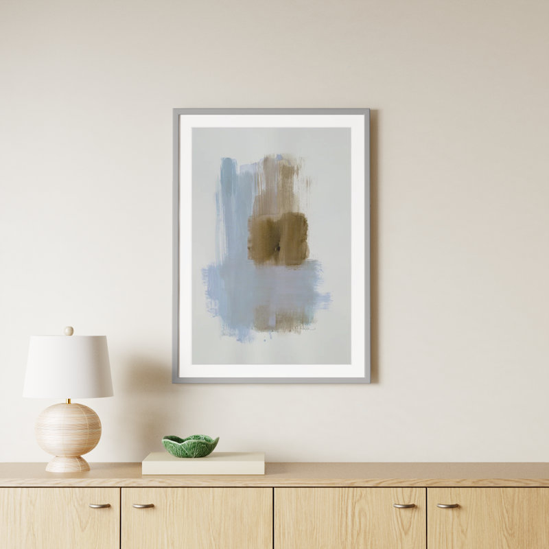 Powder Room Wash IV by Casa Fine Arts, Silver Matted Picture Framed, 35.5" H x 25.5" W x 1.25" D