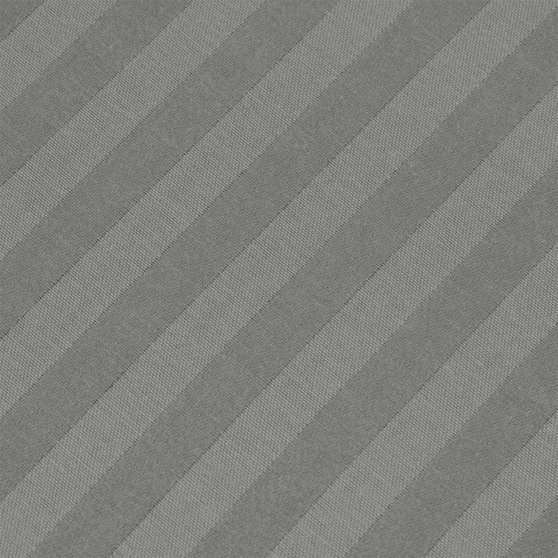 Spevek Soft & Cozy 40cm Extra Deep Pocket Microfiber Striped Fitted Sheet, Super King (180 x 200 cm), Grey