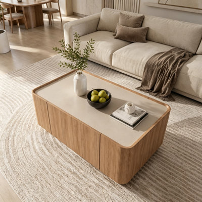 Modern Glass Top Coffee Table