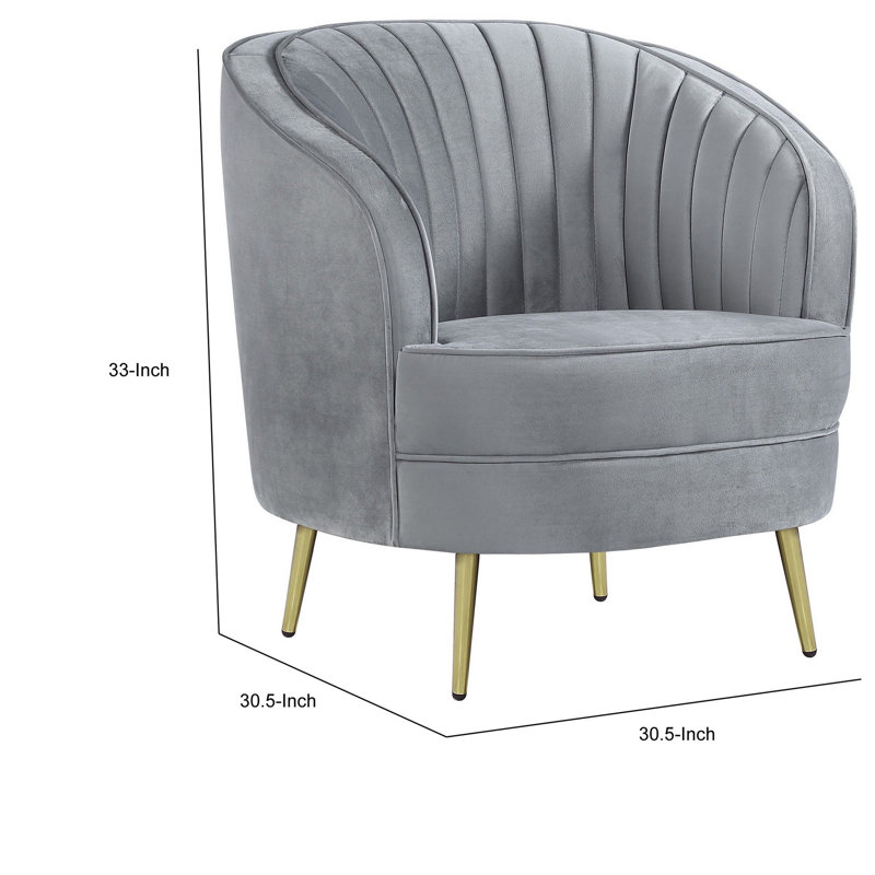 Fauteuil demi-tonneau l 30,5 po