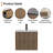 Amily 24" Wall Mounted Bathroom Vanity Set With Sink Top, Faucet And Drain, Floating Cabinet-835171875