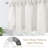 Chesham  Linen Textured Curtain Valances for Windows Light Filtering  Rod Pocket Farmhouse Country Rustic Kitchen Valances for Bedroom Living Room Bathroom-413569527-413569522