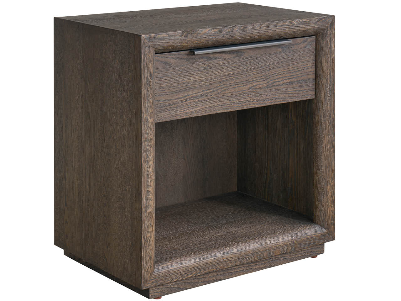 Modern 28'' W Nightstand, Brown