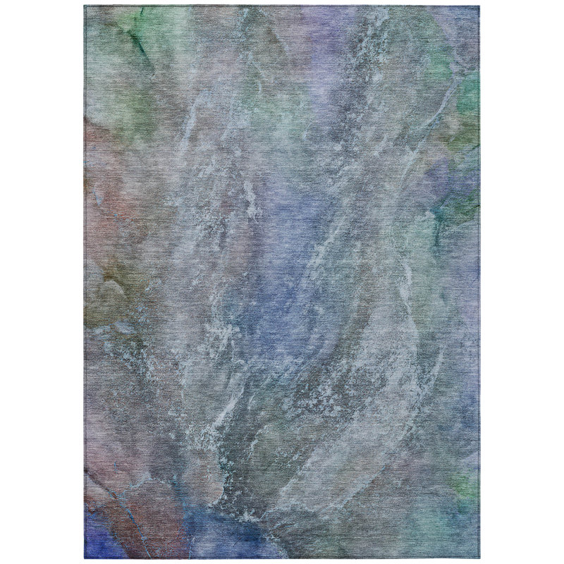 Machine Washable Indoor/Outdoor Mattis ACN2307 Abstract Rug, Rectangle 9' x 12'