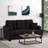 84" Modern 3-Seat Upholstered Square Arm Sofa with Cup Holders, Pockets, and USB Prots-353021196