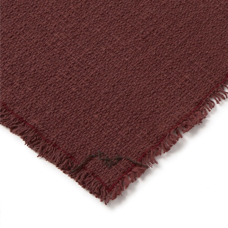 Cotton Rectangle Placemat Set, Marsala