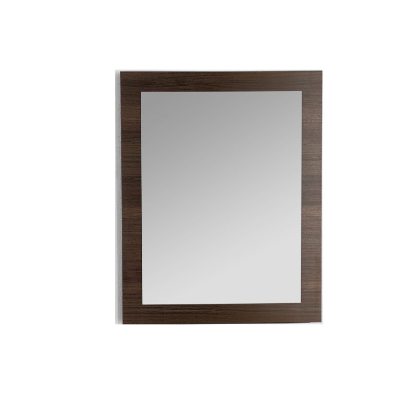 Miroir rectangulaire en bois de chêne gris 30 "x 24" Eviva Reflection, 30 po x 24 po, Chêne gris