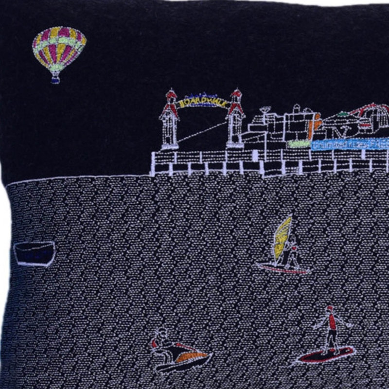 Coussin Ocean City Maryland, Noir