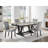 1319 Black And White Dining Table