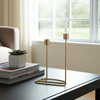 Porte-bougie à fil double Modern
