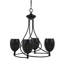 Lustre 4 lumières avec verre matriciel 5 "Sadea-431086545-431086559
