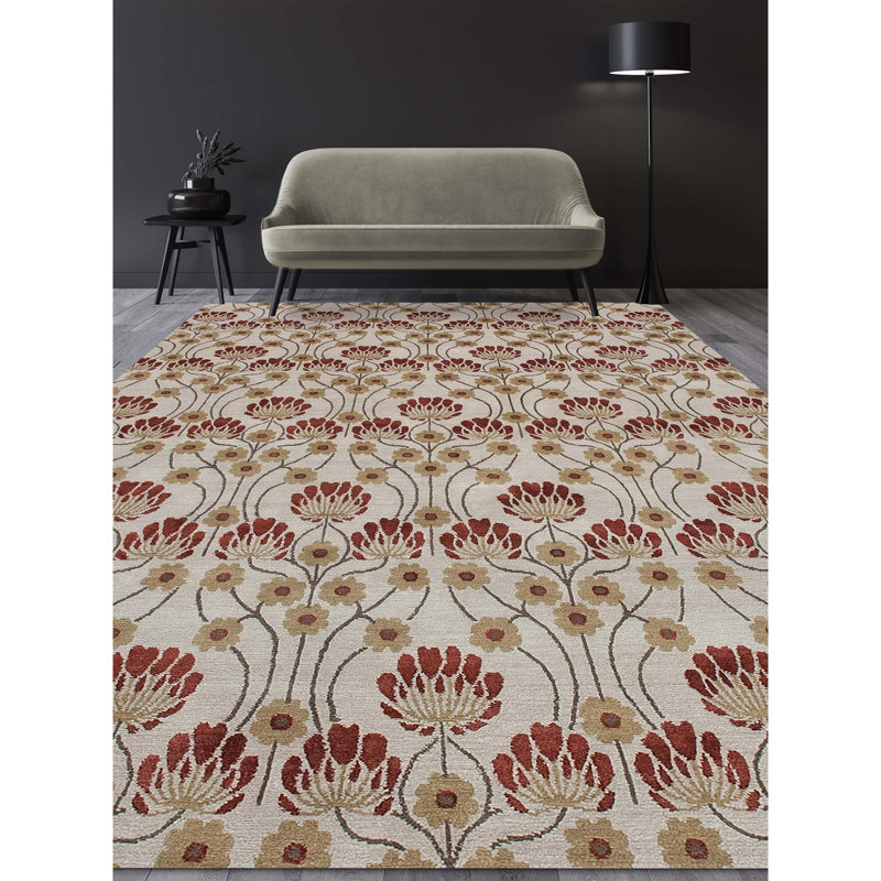 Floral Area Rug, Rectangle 8' x 10'