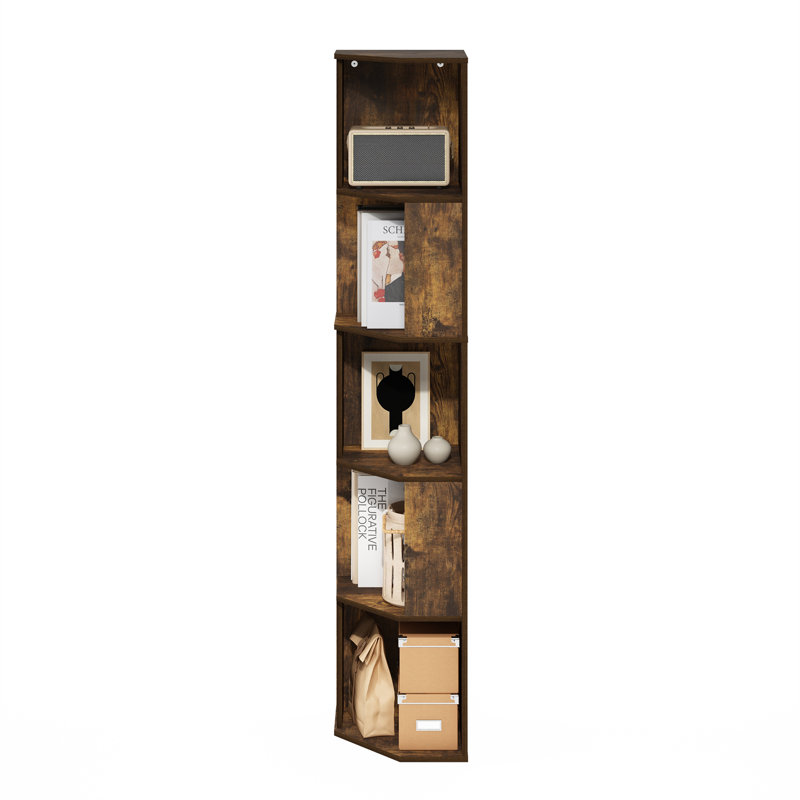 Bibliothèque sur pied Sharee, Bois de pin ambré