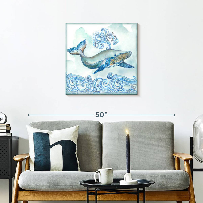 Brampt Boho Shells - Whale, 24" H x 24" W