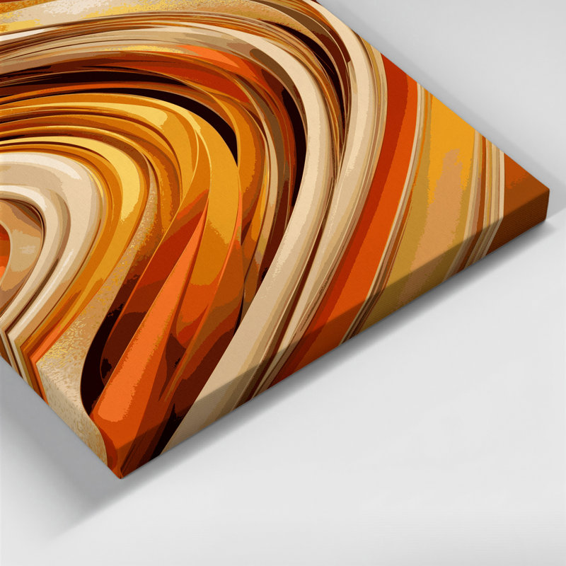 Art numérique sur toile, abstraction numérique 16, H 14 po x l 11 po