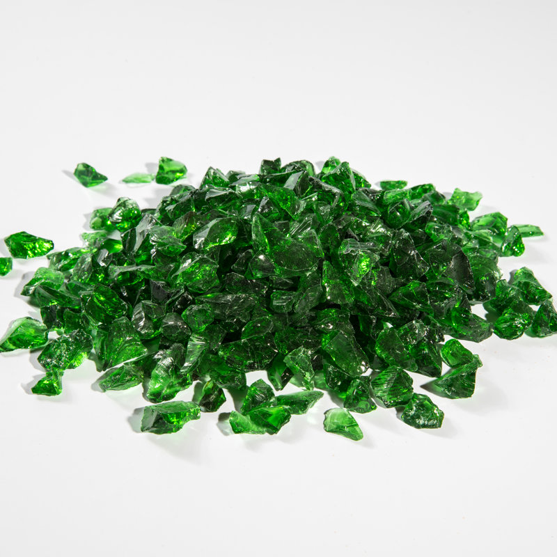 4kg Green Fire Glass