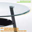Plateau de table circulaire en verre-100655356
