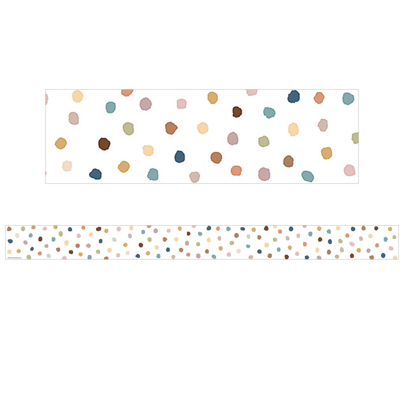 Bordure à pois peints