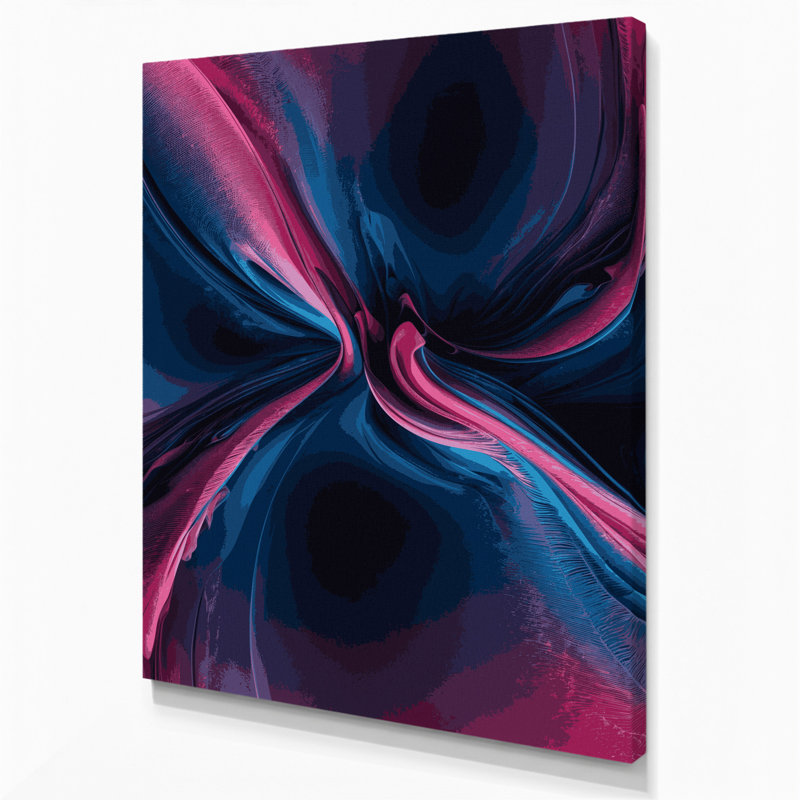 Art numérique sur toile, abstraction numérique 97, 11" H x 14" W