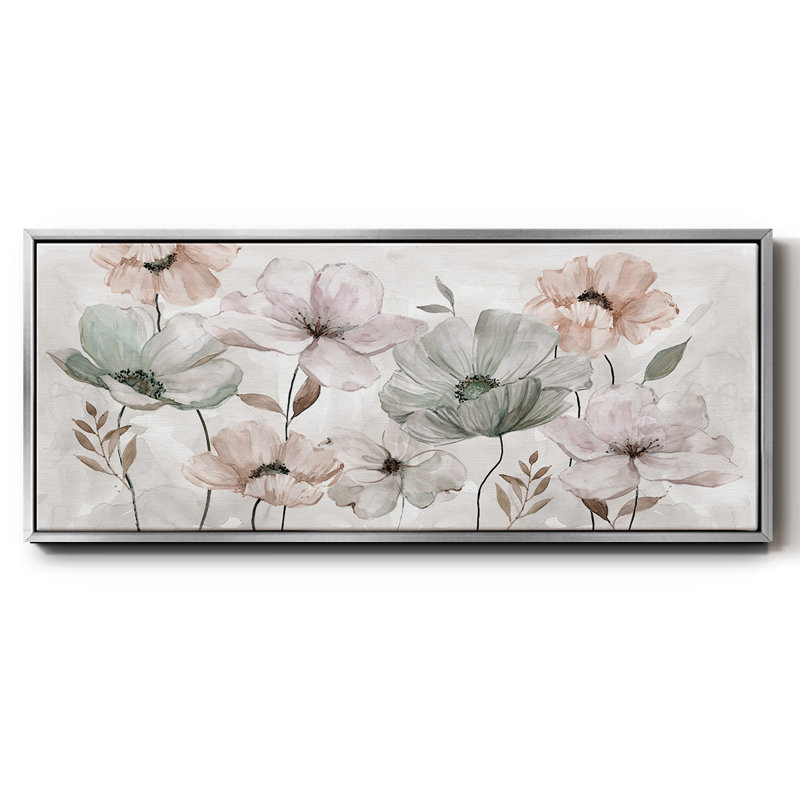 «Blush Garden», toile encadrée, H 20 po x l 50 po
