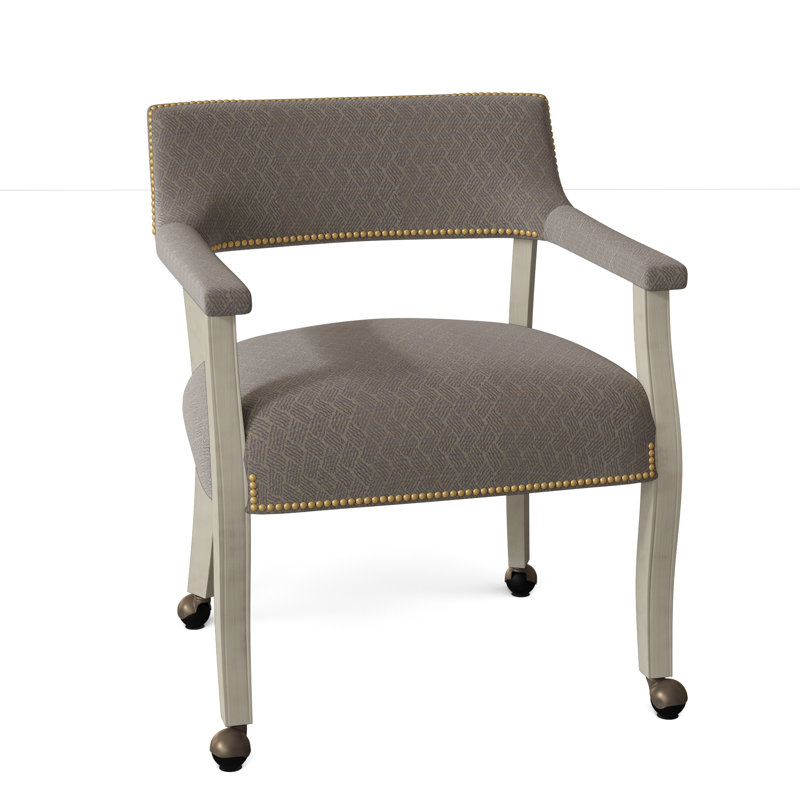 Thayer Armchair, Aged Bronze, Platinum (3160 63), Tobacco
