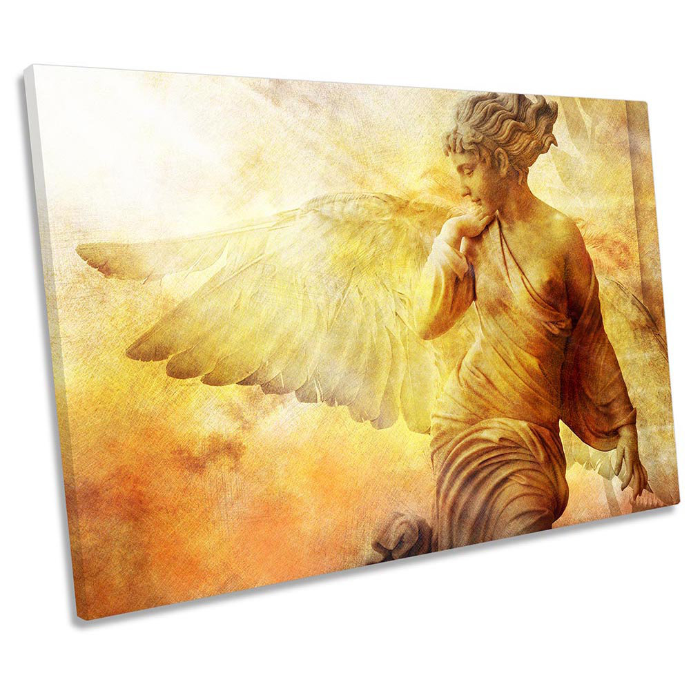 Angel Fantasy Fairy Wings - Wrapped Canvas Print