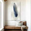 Plume bleue sur argent I-2074501473