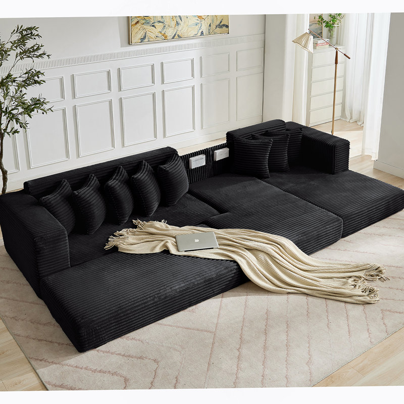 Nouveau canapé modulaire convertible surdimensionné New Arrived, canapé en L avec plusieurs fonctions, idéal pour se détendre confortablement et passer la nuit