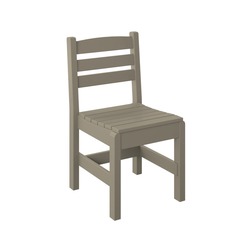  Chaise d'appoint «Hauteur régulière». Bois vieilli, Bois vieilli