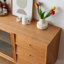 Buffet de rangement multifonctionnel en bois massif-129573569