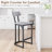 Bar Stools Set of 2, Counter Height Bar Stools, Curved Back with Metal Frame Island Chairs with Upholstered Modern Tall Barstools Counter Stools for Kitchen Dining Room-150711539-150711538