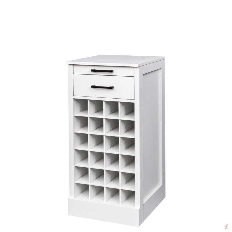 Modular 24  Wine Bar Cabinet Buffet Cabinet, White
