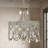 Dzesika 5 - Light Distressed Metal with Crystal Candle Style Drum Chandelier