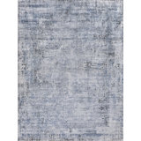 Intrigue Abstract Area Rug in Blue