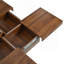 Table basse carrée en placage avec plateau coulissant et rangement-496815722
