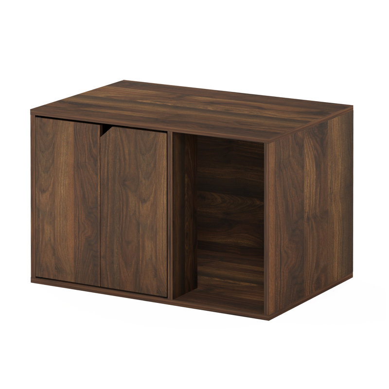 Jayleen Litter Box Enclosure, Walnut