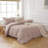 Solayne Muslin Duvet Cover Set 100% Cotton Double-Layer Linen Like Gauze Comforter Cover 3 Pieces Breathable & Lightweight For All Season-111460460-111460469