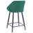 Hallatrow Upholstered Counter Stool with Metal Frame-394853219