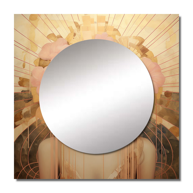 Hortensa - Miroir carré pour femme, 23 po x 23 po