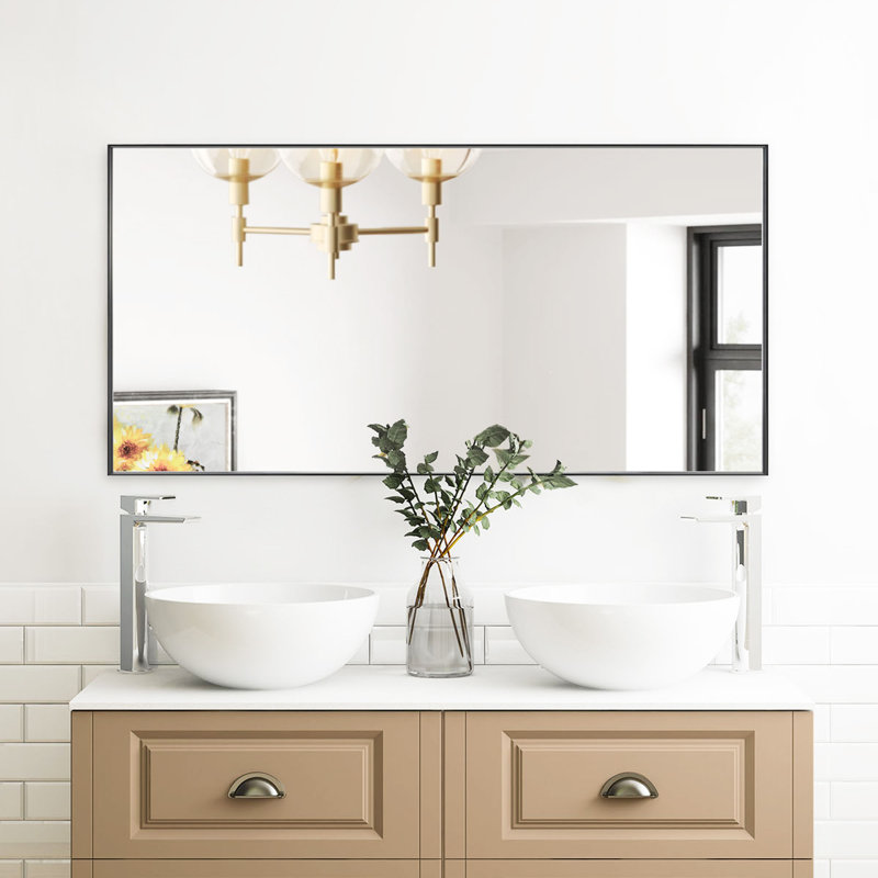 Mckaylin Balhar Rectangle Metal Framed Full Length Mirror, 30" x 60"