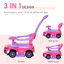 Poussette 3 en 1 pour enfant Aosom