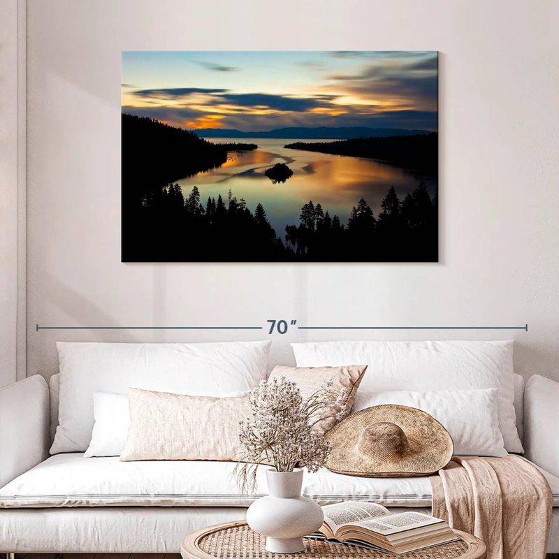 Alvord Emerald Bay au lac Tahoe, H 30 po x l 45 po