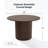 Solid Wood Dining Table Round Pedestal Kitchen Table-1964378751-1964378748