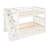 White Full - Over Bunk Bed With Shelves And Multiple Storage Drawers, Four Step Staircase For Safe Ascent, Guardrail Upper Security In White, 6 Drawers Room Organization, Solid Pine Wood Strength-900036620