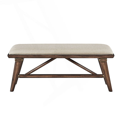 Modern Style Design 1Pc Bench, Upholstered Seat