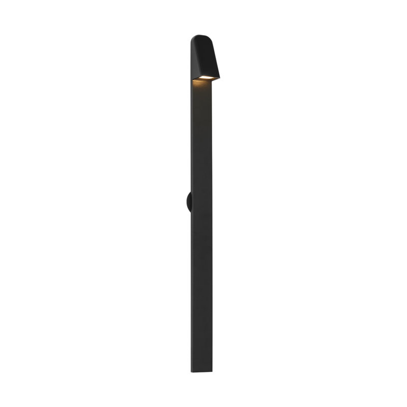 Froler LED Outdoor Sconce, Black, 36" H x 2.4" W x 2.6" D, Black